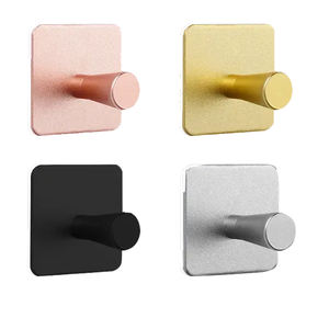 Appendiabiti ganci adesivi in alluminio <span class=keywords><strong>porta</strong></span> <span class=keywords><strong>asciugamani</strong></span> senza foratura <span class=keywords><strong>bagno</strong></span> cucina gancio asciugamano montato a parete per <span class=keywords><strong>bagno</strong></span> - Product Image 1