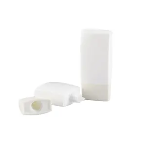 New 50ml plastic daily sun protection square bottle cosmetic packaging