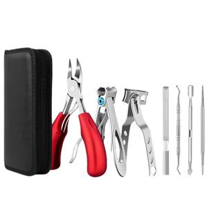 Cortador de Unhas Profissional <span class=keywords><strong>7</strong></span> em 1 com Lâmina Larga para Unhas Grossas e Encravadas, Kit de Manicure e Pedicure com Cabeça Giratória - Product Image 1