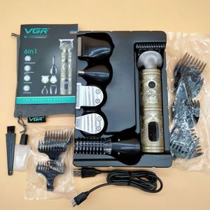 Vgr V-106 Rechargeable <strong>6</strong> in <strong>1</strong> Mens Grooming Kit Hair Trimmer Clipper Set Electric Shavers for Men - Product Image 6