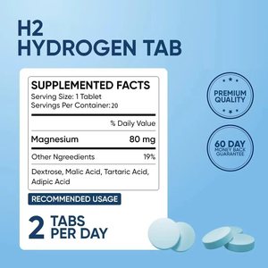 BioFlex OEM Private Label Raspberry Flavor Fast-Dissolving H2 Molecular Hydrogen Water <strong>Tablets</strong> Natural Vegan <strong>Adult</strong> - Product Image 6