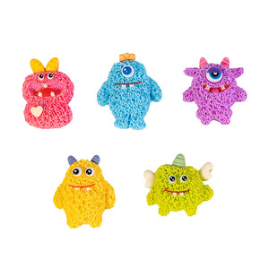 อุปกรณ์ตกแต่งพวงกุญแจเรซิ่นแบบปรับแต่งได้ ลายการ์ตูนสัตว์ขนฟูน่ารัก สำหรับตกแต่งเคสมือถือ DIY พร้อมอะคริลิกสีแดงและลูกปัดพลาสติก - Product Image 5