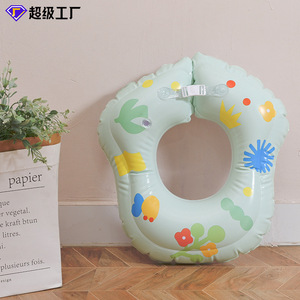 Flotador Inflable de Sirena para Bebés, Anillo de Natación para Niños de 0 a 5 Años, Diseño de Dibujos Animados, Color Rosa - Product Image 3