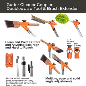 Roof <strong>Gutter</strong> <strong>Cleaning</strong> Tool <strong>Gutter</strong> <strong>Cleaning</strong> <strong>Gutter</strong> Cleaner From the Ground - Product Image 6