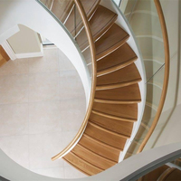 Escalier Courbé Personnalisé OEM ODM, Escalier en Arc avec Design Personnalisé pour Projet Résidentiel