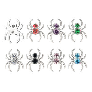 Colección de Joyería de Titanio para Niños de Halloween, Piercing de Zirconia, Pendientes Helix, Anillo de Nariz, Forma de Calavera, Murciélago, Calabaza, Araña/Tejido de Araña, Labret - Product Image 6