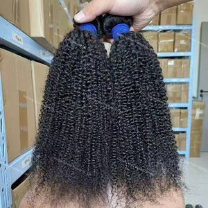 Extensiones de Cabello Humano Rizado Suave, Color Negro <span class=keywords><strong>Balayage</strong></span> con Raíz Oscura, Rizado Profundo Brasileño, Ombre, Rizado Afro, Ondulado, Jerry Curly - Product Image 1