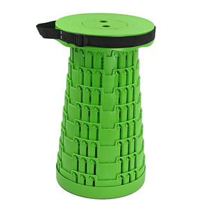 Sgabello Pieghevole Portatile in Plastica Leggera e Sedia Telescopica per Code in Metropolitana, Campeggio, Pesca e Viaggi - Product Image 1