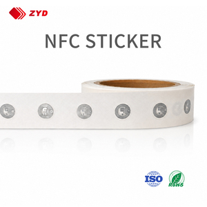 Etiqueta NFC NTAG213 de 15 mm, 13.56 MHz, ISO14443A, Inlay Húmedo de PET/PVC, Logotipo Personalizado para Promoción en Redes Sociales y Compartir Contactos - Product Image 1