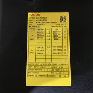 Ricambi Fanuc <span class=keywords><strong>AiT</strong></span> 8/12000 A06B-1467-B123 Motore Mandrino AC - Product Image 2