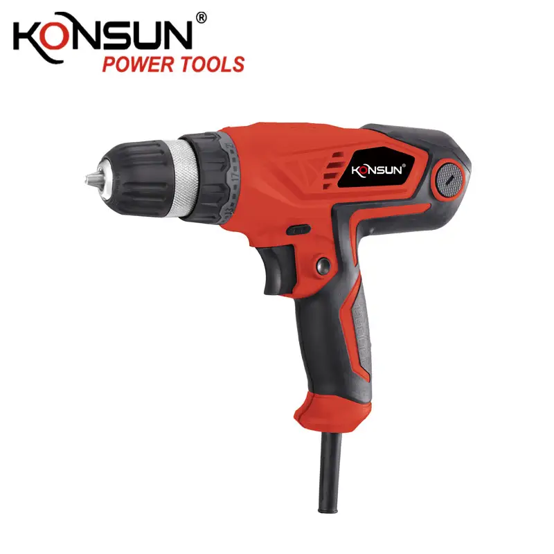 KONSUN outils électriques professionnels P2106 10MM perceuse à main électrique industrielle de bonne qualité