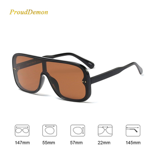 F97674 Fashion Retro One Piece Trend Shades Oversized <b>Sunglasses</b> 2020 - Product Image 5