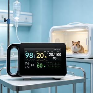 Monitor <span class=keywords><strong>Veterinario</strong></span> Multiparamétrico de 246.5*146.4*50.7MM para Veterinarios, Monitor de Signos Vitales Multiparamétrico Portátil para Animales Pequeños - Product Image 1