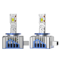 Ampoules de phares LED BBROY D1S 55W, kit de conversion HID vers LED, Plug & Play, 6500K, 7500LM, blanc, sans erreur Canbus, lampes de voiture
