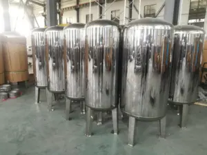 SS Water Filter Tanks 1035 1354 Stainless Steel Water Filter Remove Impurity Pressure Tank Different Size