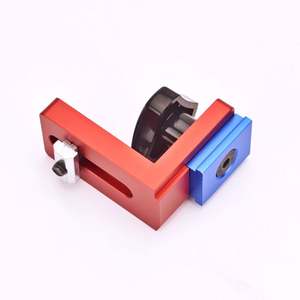 ANDUUK W104Fence Connector Charpentier <span class=keywords><strong>DIY</strong></span> Workbench Tools Woodworking T-track Stop Slot Limiter Aluminium Miter Track Miter Gauge - Product Image 6