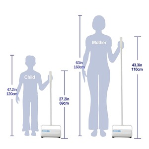 <span class=keywords><strong>Balai</strong></span> manuel à pousser pour tapis et moquettes, nettoyeur de sols pour la maison et le bureau, élimine poussière, débris et papier, avec brosse - Product Image 2