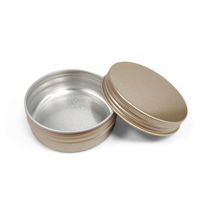 Wholesale Custom <strong>Round</strong> Aluminium Hair Wax <strong>Tin</strong> Jar For Lip Balm Cosmetic <strong>Tin</strong> <strong>Box</strong> Packaging with Screw Lid - Product Image 3
