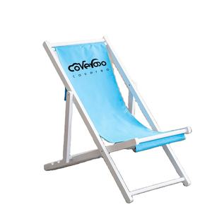 Chaise inclinable d'extérieur en bois naturel avec pieds pliables pour terrasses, plages et jardins - Product Image 1