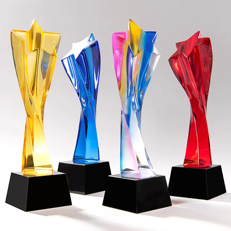 Nuovo arrivo corona Design Sport coppa trofeo di cristallo campionato trofeo produttore