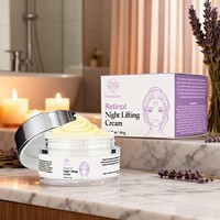 Crème de Nuit Liftante Anti-Âge au Rétinol Fermenté, Tremella et Acide Hyaluronique – Hydratante, Raffermissante et Lissante Anti-Rides