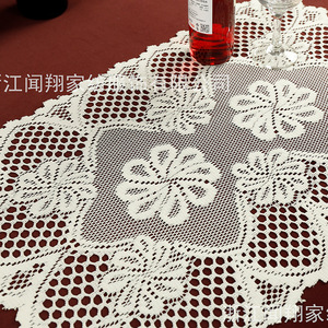 Nordic Style <b>Table</b> <b>Mat</b> Rectangle 60x40cm Beige Polyester Decorative Home Use - Product Image 4