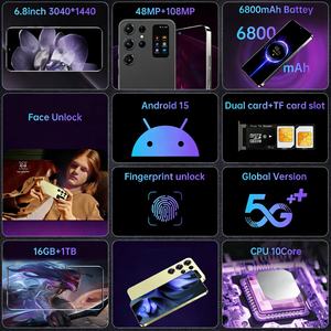 S25 울트라 16GB+1TB 2026 업그레이드 S25 6.8인치 안드로이드 15 5G 휴대폰 강력한 프로세서 부드러운 작동 게이밍 스마트폰 - Product Image 6