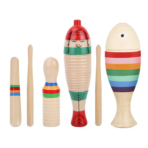 Instrumentos Musicales <span class=keywords><strong>de</strong></span> Percusión para Educación Infantil, Venta al por Mayor, Juego Orff, Raspador <span class=keywords><strong>de</strong></span> Madera con Forma <span class=keywords><strong>de</strong></span> Pez y Rana, Tubo <span class=keywords><strong>de</strong></span> Anillo <span class=keywords><strong>de</strong></span> Madera, <span class=keywords><strong>Flauta</strong></span> <span class=keywords><strong>de</strong></span> Tren - Product Image 2