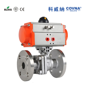 Válvula de Bola Neumática de Retorno por Resorte de 2 Vías con Brida de Acero Inoxidable de 2 Pulgadas COVNA - Product Image 3