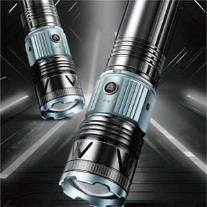 ไฟฉายยุทธวิธีแบบชาร์จไฟได้ความสว่างสูงไฟฉายอลูมิเนียมอัลลอยด์ไฟฉายและไฟฉายไฟฉายป้องกันตนเอง - Product Image 6