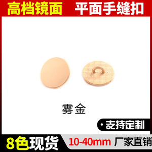 The Second Button Round Alloy Shank Buttons Classic Simple Elegant For Down Jackets Women's Coats DIY Sewing - Product Image 5