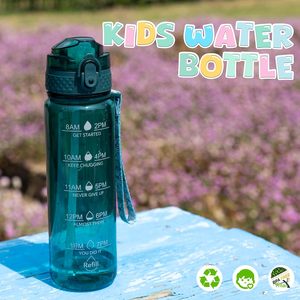 Botella Deportiva Portátil de Plástico con Pajita Abatible, Resistente a Caídas y al Calor, para Beber Directamente, Ideal para Estudiantes - Product Image 2