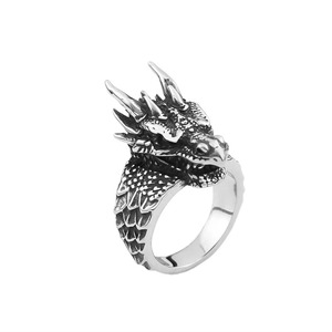 yunnique Dragon Head <b>Ring</b> Stainless Steel Men's Animal Jewelry Gift Occasion JZ0085 - Product Image 5