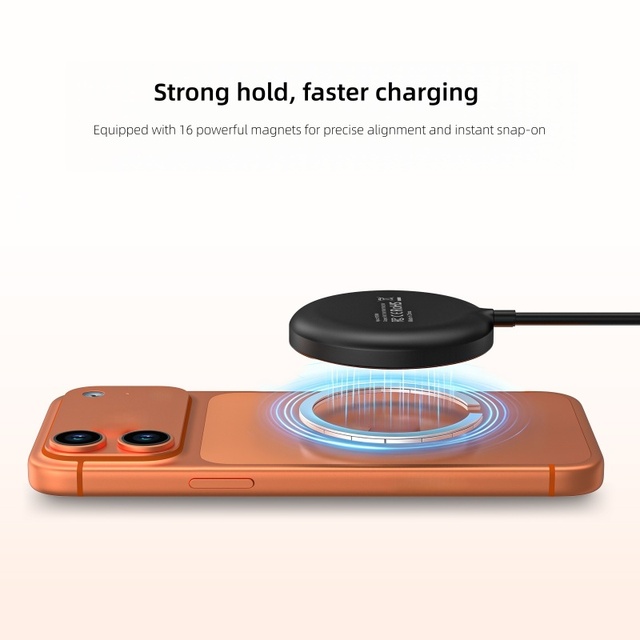 New Qi2.2 Magnetic Wireless Charger Type-C Port for 25W Super Wireless Fast Charging for 17 16 15Pro Max IWatch Headphones