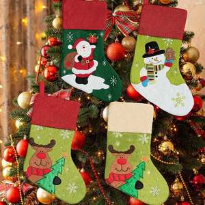 Santa Claus Snowman Merry Christmas Stockings Kids Gifts <b>Socks</b> XMAS Christmas Decorations Supplies Ornaments - Product Image 4