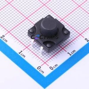 K2-1841DP-I4SW-02 Tactile Switch Through hole Component (THT)-4P,12x12mm Switch 2.5N Through Hole 12mm 12mm - Product Image 1