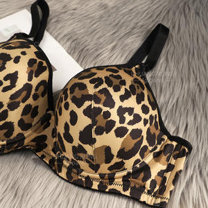 <span class=keywords><strong>Ropa</strong></span> <span class=keywords><strong>interior</strong></span> Oees de talla grande transfronteriza para mujer, sujetador Sexy con estampado de leopardo de verano, anillo de acero, Copa grande, refuerzo superior para Chubby - Product Image 3