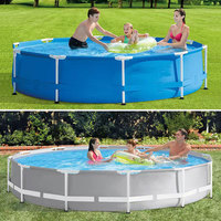 Waimar Durable Oberirdischer Pool Metallrahmen Rechteck Runder Pool