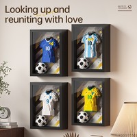 Set Mainan Blok Bangunan Sepak Bola 2026, Model Jersey Sepak Bola, Bingkai Mainan, Bahan Plastik ABS, Mainan Blok Nano Diamond, Hadiah untuk Penggemar Sepak Bola