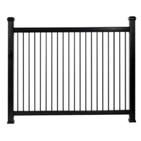 Main courante d'escalier en aluminium pour balcon extérieur Métal pour marches intérieures et extérieures Rampe de terrasse en acier inoxydable mains courantes en verre