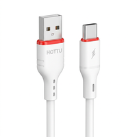 Câble de charge USB-C blanc, USB-A vers USB-C, pour smartphone Android, tablette, ordinateur portable, batterie externe, voiture, maison, bureau, voyage