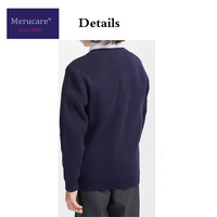 Pull en tricot personnalisé à col en V pour l'école primaire internationale, lycée, pull à manches longues, uniformes scolaires en gros
