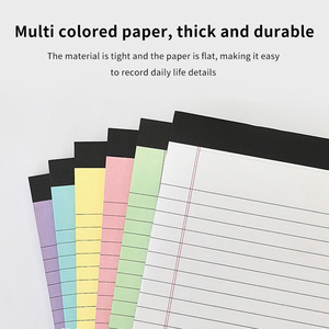 Cuaderno transfronterizo portátil autoadhesivo de <span class=keywords><strong>libro</strong></span> de papel de Color de 5*8 pulgadas con línea Horizontal Simple al por mayor para notas, planes y notas - Product Image 3