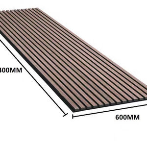 Pannelli Acustici in <span class=keywords><strong>Doghe</strong></span> <span class=keywords><strong>di</strong></span> Legno Ecologici Ignifughi per Soggiorno Camera da Letto Cucina Ufficio Edifici Magazzini Esterni - Product Image 1