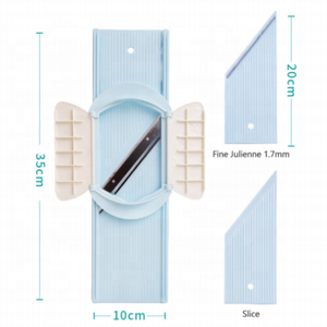 <span class=keywords><strong>Mandoline</strong></span> à légumes robuste <span class=keywords><strong>avec</strong></span> protection <span class=keywords><strong>de</strong></span> sécurité, coupe-juliennes 2 en 1 pour pommes <span class=keywords><strong>de</strong></span> terre, <span class=keywords><strong>carottes</strong></span>, choux - Product Image 1