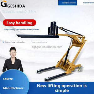 Transpaleta eléctrica de 1,7 metros/500 kg, gran oferta, carretilla elevadora eléctrica, camión de descarga, Mini elevador popular portátil eléctrico montado - Product Image 2