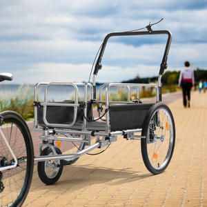 Remolque de Carga para Bicicleta Lumina 130x80x107cm con Barandilla, Acero Q235, Negro, Carga Máxima 2001-3000kg - Product Image 3