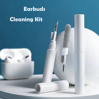 Stylo de nettoyage portable en gros d'usine, ensemble efficace de bouchons d'oreille et de brosse pour le nettoyage des écouteurs