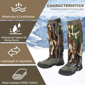 Guêtres de serpent réglables Bottes de protection contre les morsures de serpent pour hommes et femmes Jambières Tours en plein air Camping <span class=keywords><strong>Randonnée</strong></span> - Product Image 2