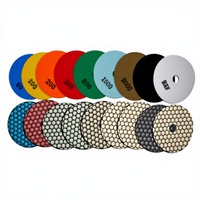 Vente directe usine – Tampons de polissage diamantés 4 pouces (100 mm) pour marbre et granit, grain 30-5000, tampon abrasif de polissage